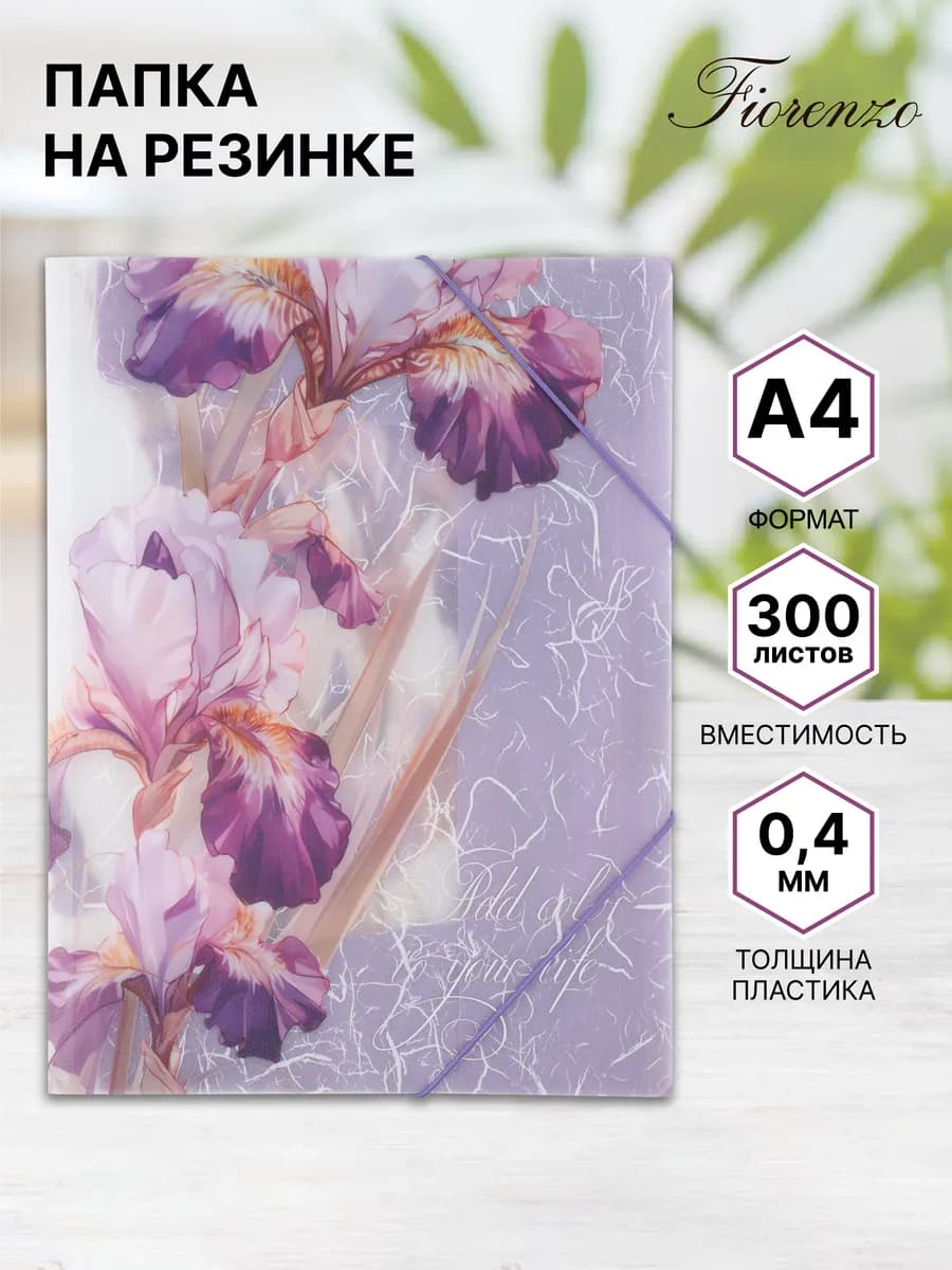 Папка на резинке А4
