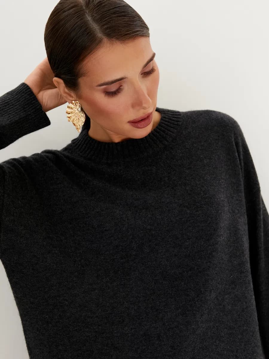 Джемпер женский кофта большие размеры вязаный