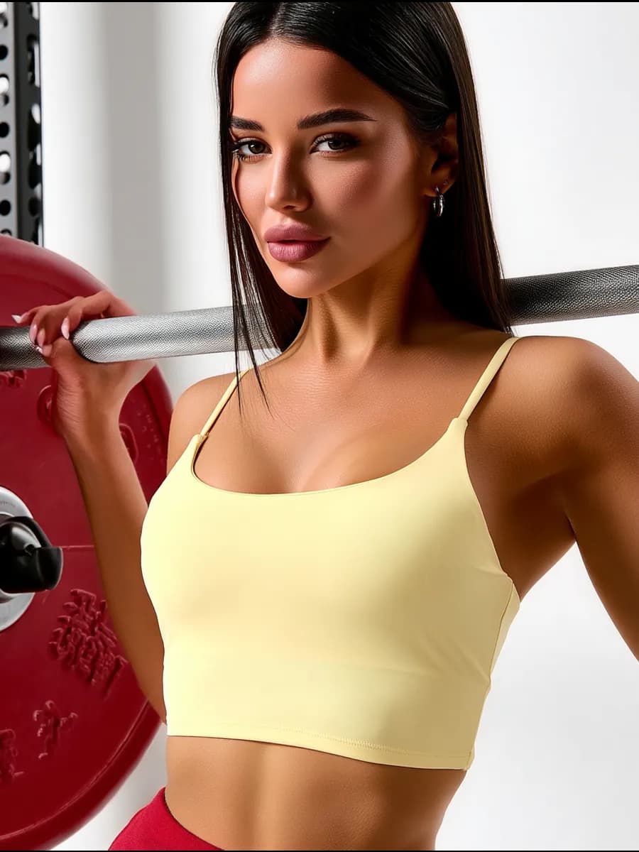 Спортивный топ-бра для фитнеса с поддержкой груди