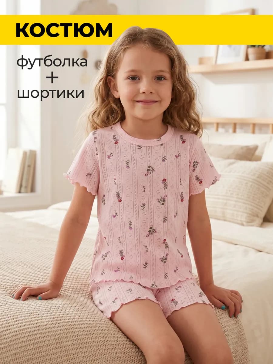 Костюм с шортами и футболкой в садик