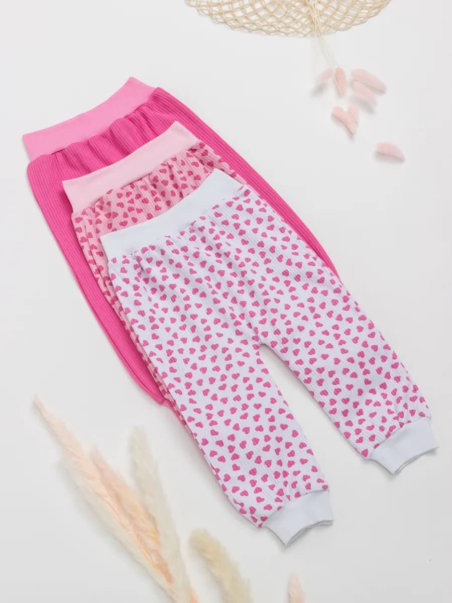 Ползунки штанишки для новорожденных 3 шт