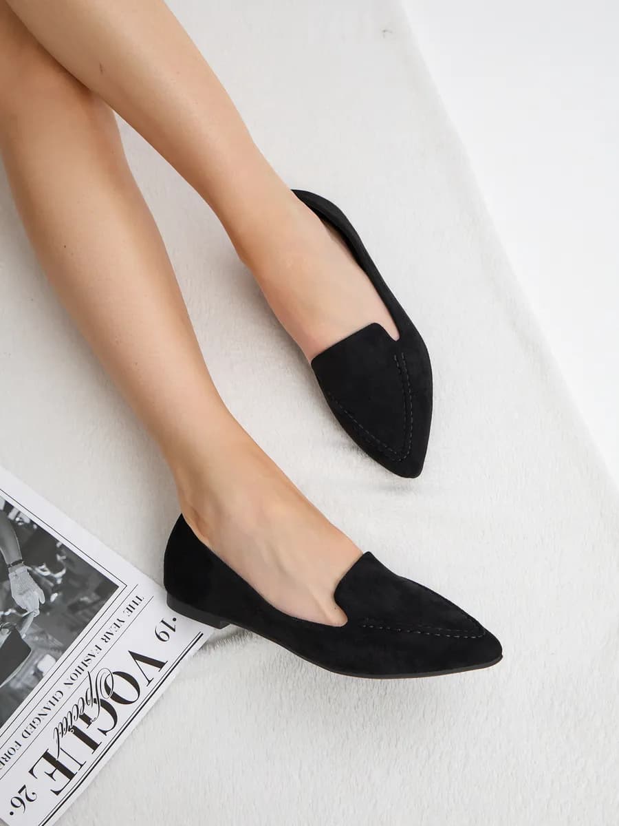 Балетки женские с острым носом