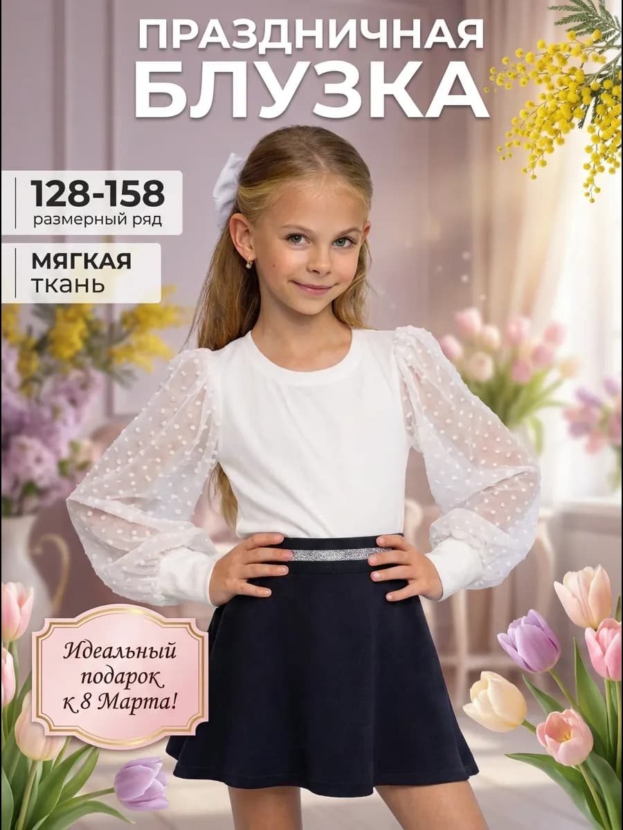 Блузка нарядная школьная