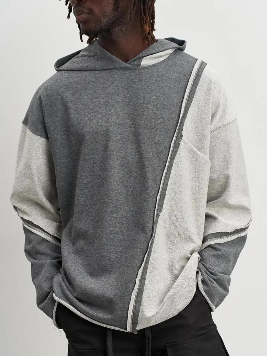 Оверсайз худи с капюшоном без начеса