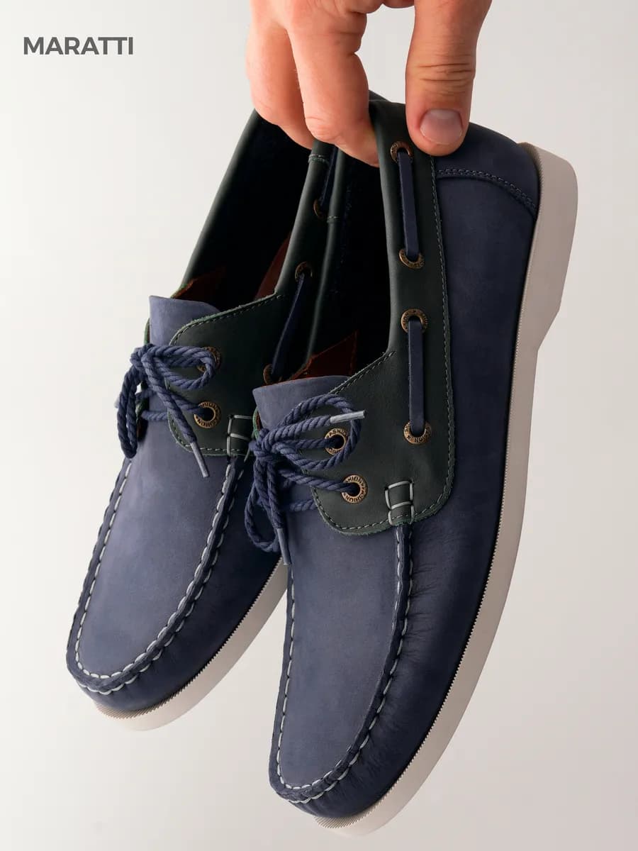 Топсайдеры летние из натуральной кожи