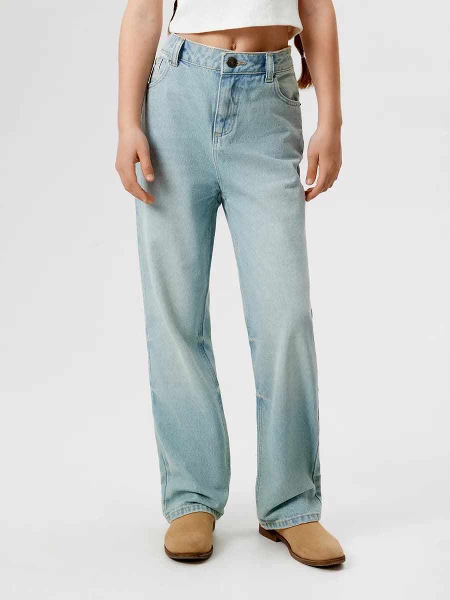 Джинсы прямые на подростков средняя посадка