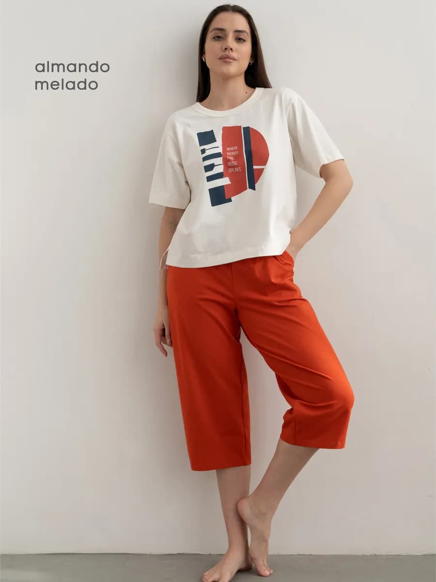 Бриджи домашние свободные