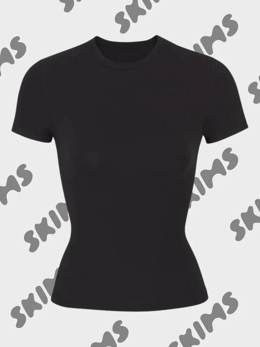 Футболка skims базовая облегающая