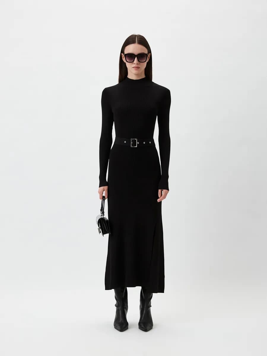 Платье вечернее с поясом