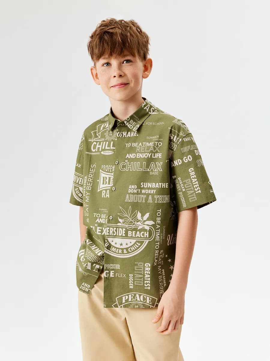 Рубашка летняя с коротким рукавом