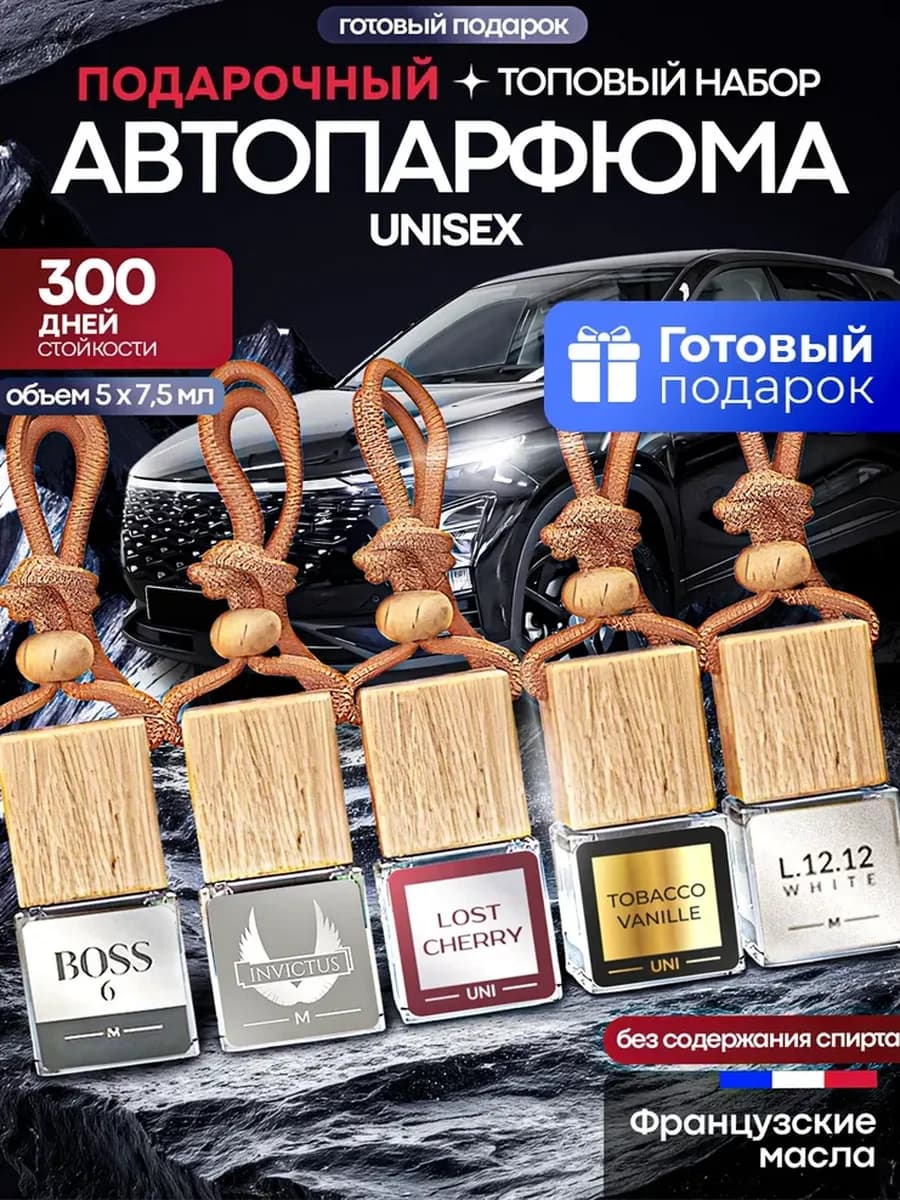 Ароматизатор в Машину - Автопарфюм Мужской набор подарочный