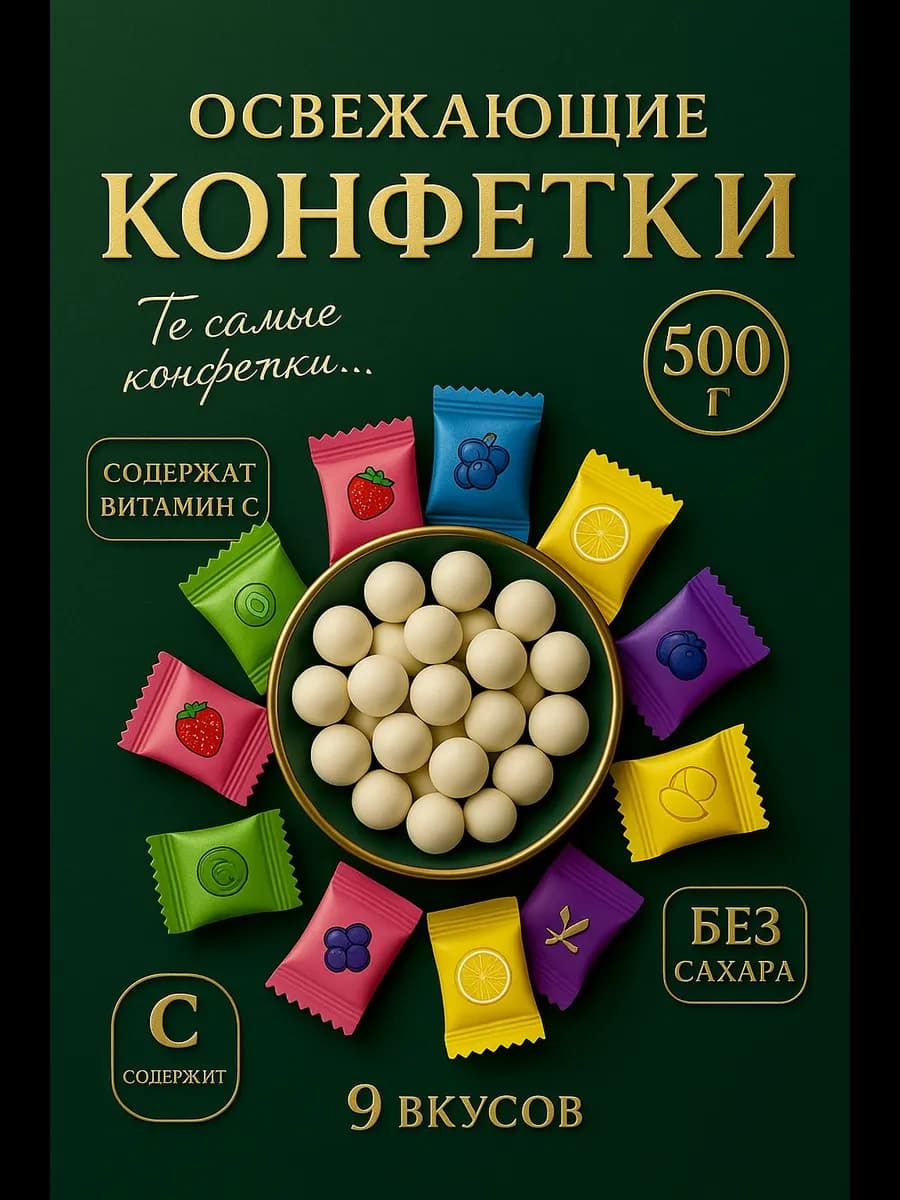 Китайские конфеты освежающие леденцы фростиксы 500 гр
