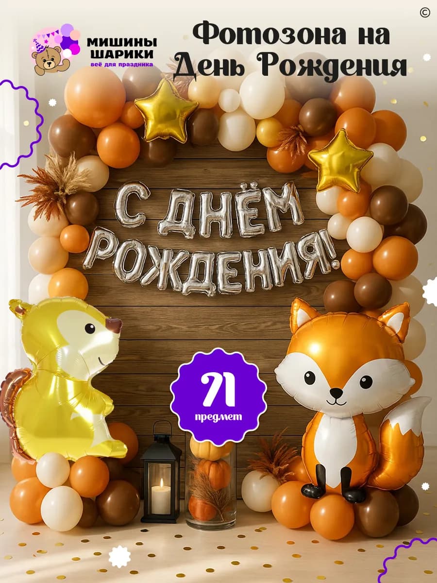 Фотозона из воздушных шаров на день рождения девочке