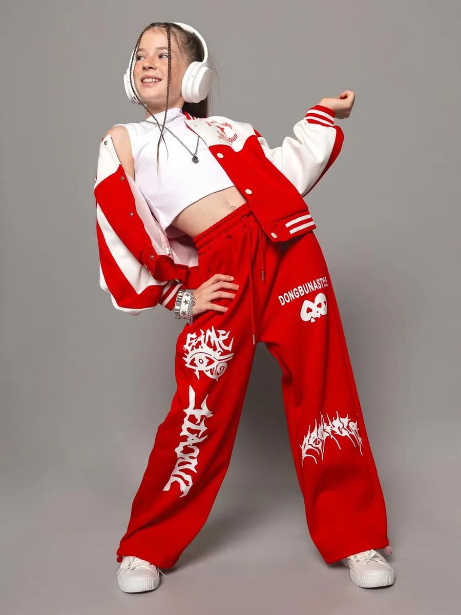 Костюм бомбер и брюки