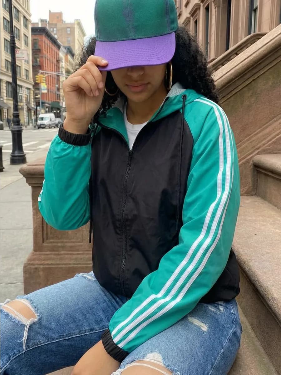 Олимпийка ретро 90 ых мастерка винтажная с капюшоном