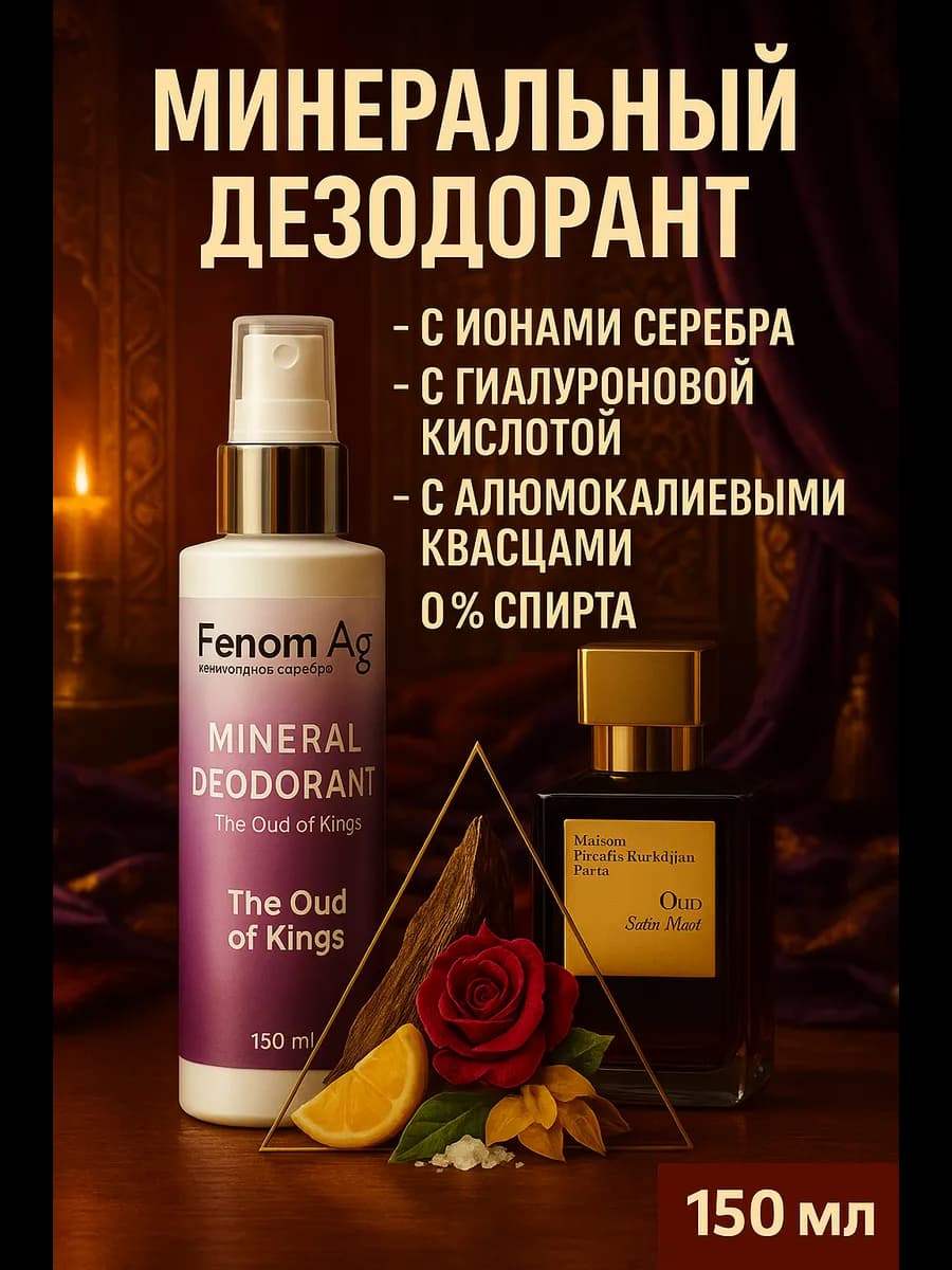 Дезодорант минеральный спрей натуральный