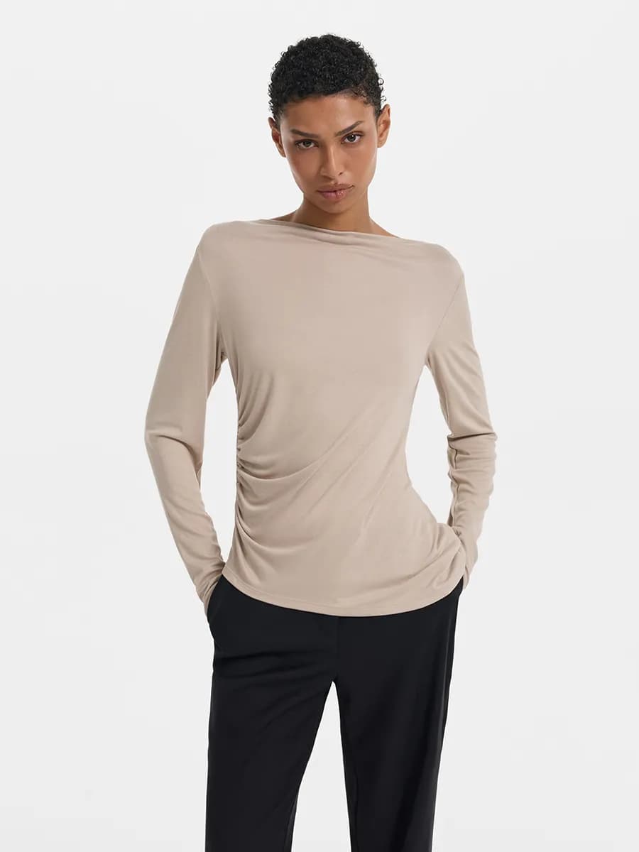 Лонгслив из вискозы - фото 1