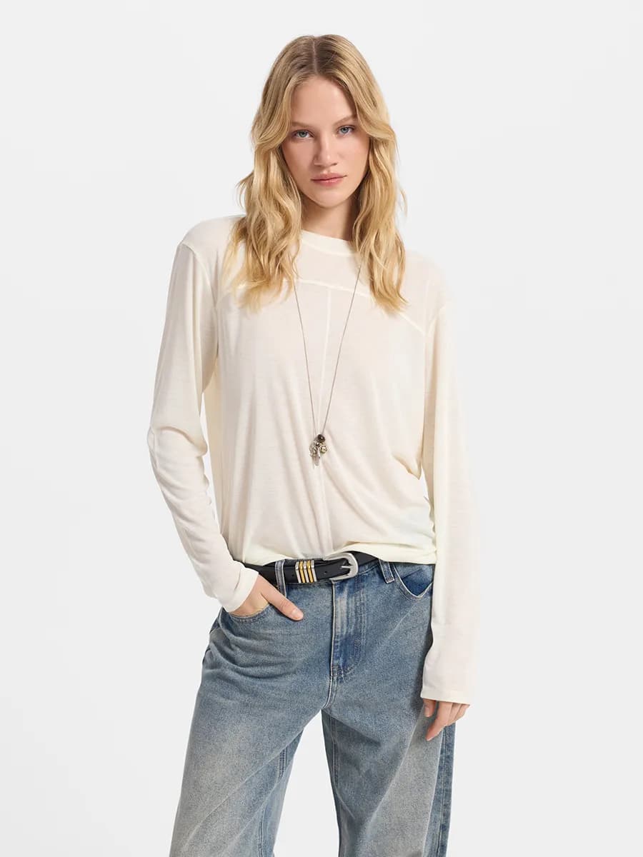 Лонгслив с вискозой