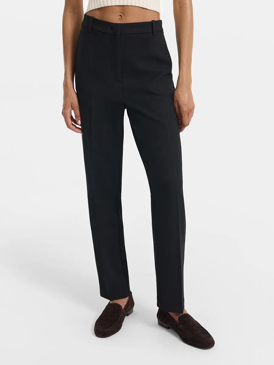 Брюки прямого кроя с вискозой