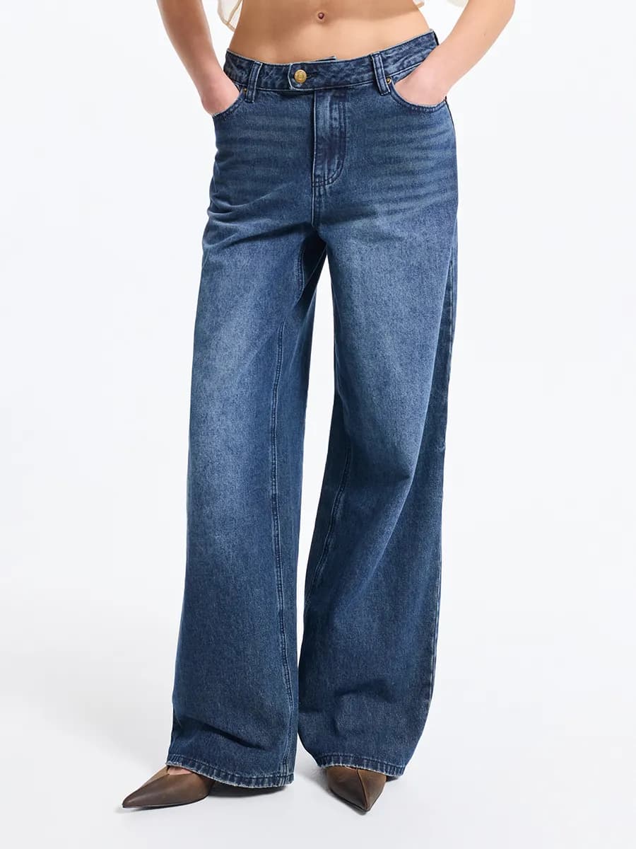 Джинсы Relaxed со средней посадкой