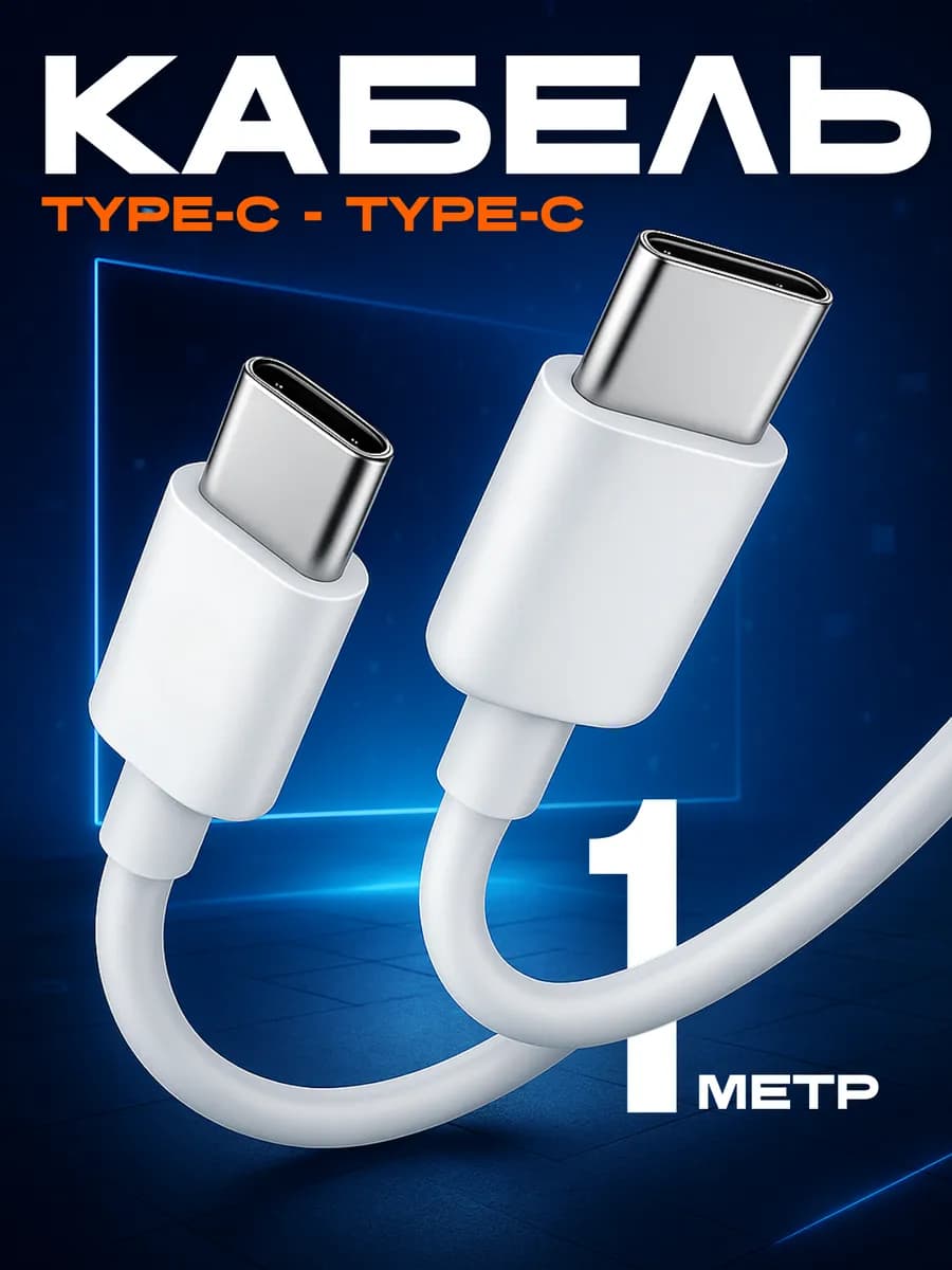 Кабель type-c type-c быстрая зарядка