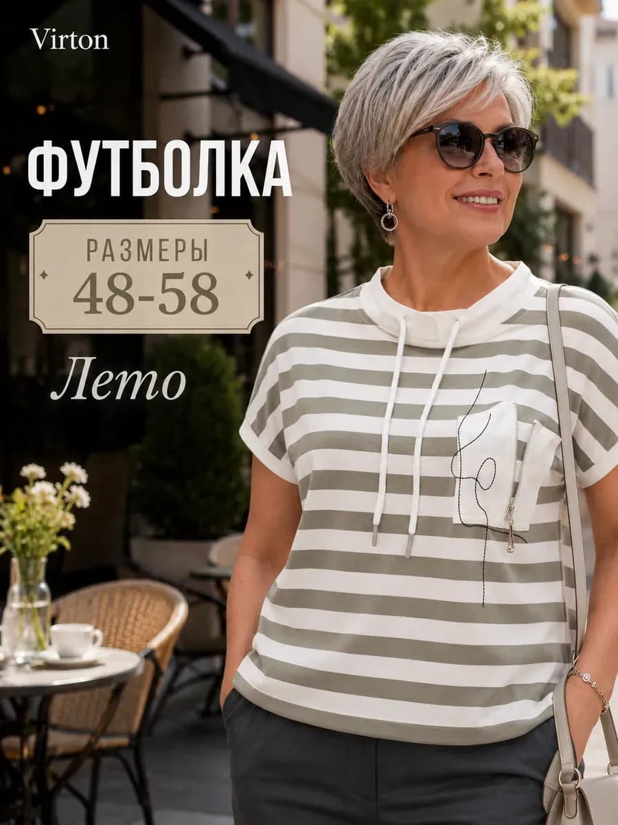 Футболка большие размеры летняя