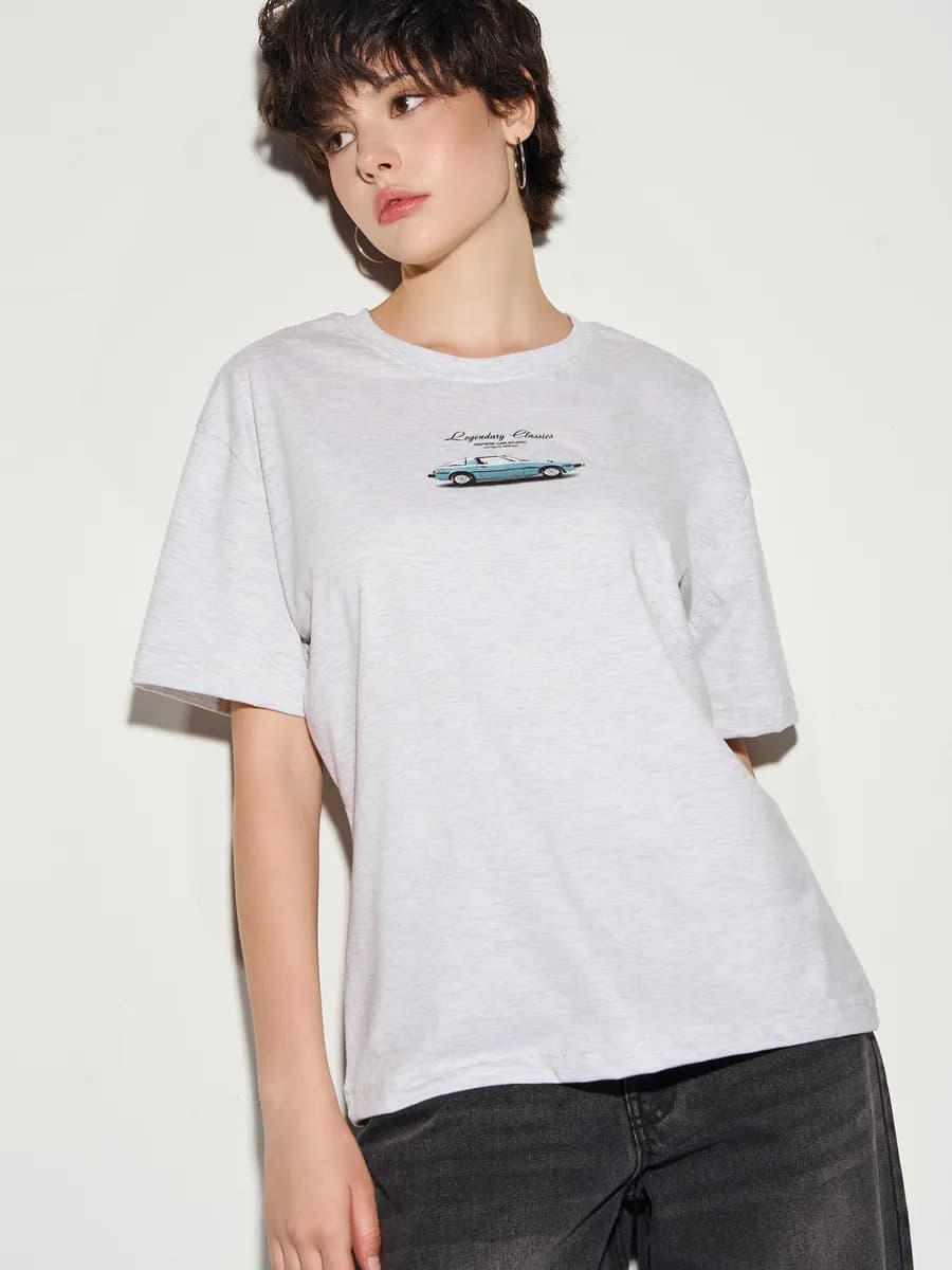 Футболка с принтом - фото 1