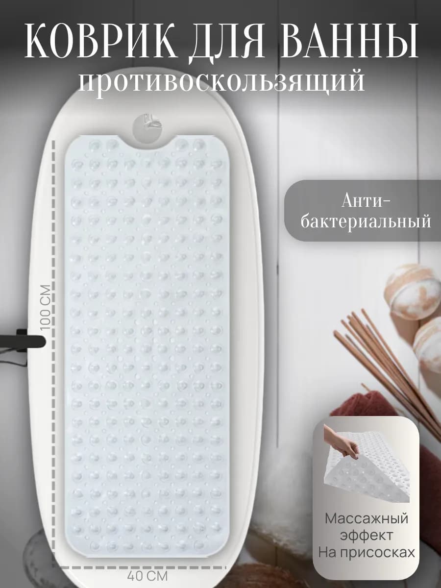 Коврик в ванную противоскользящий