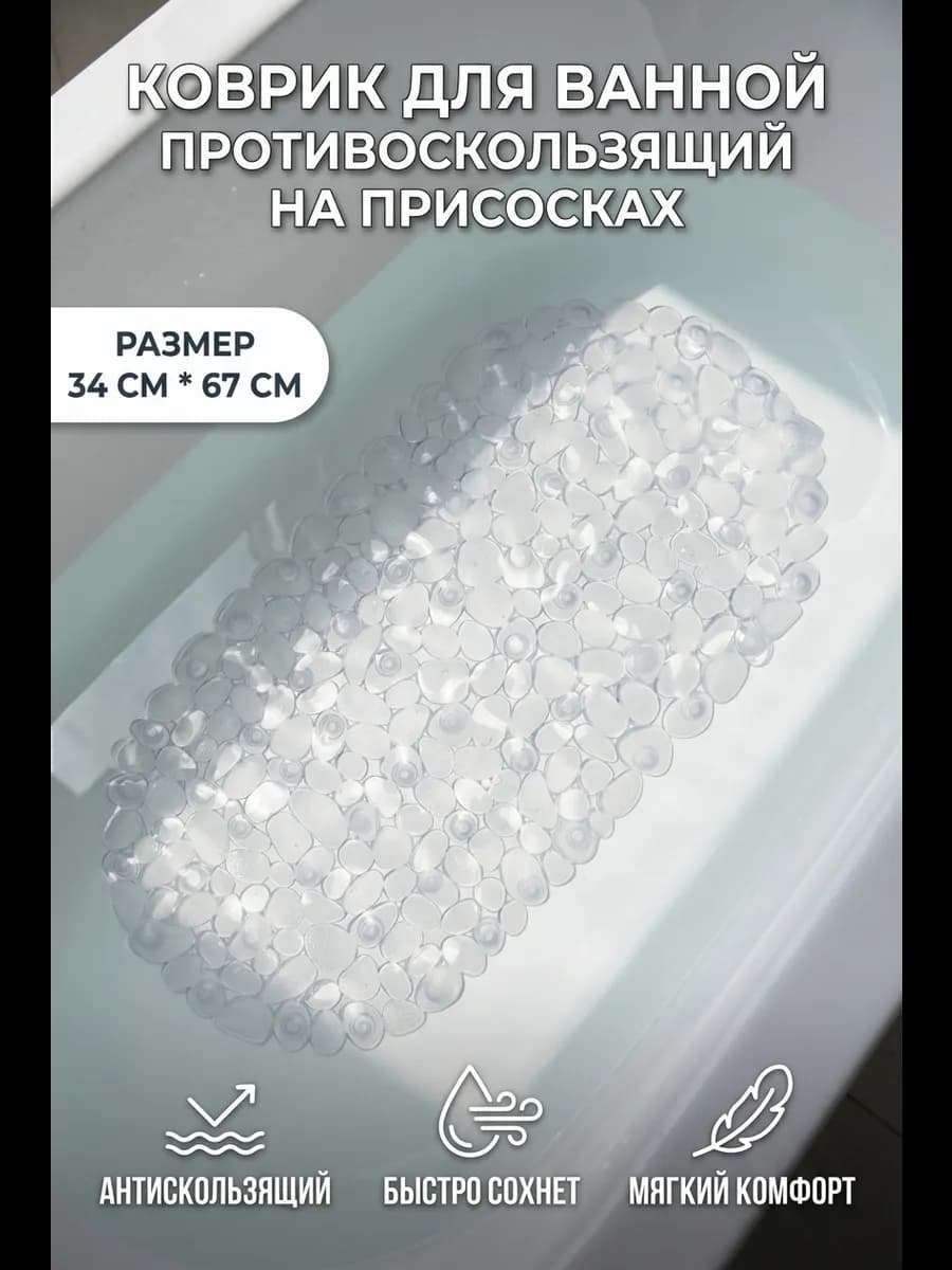 Коврик в ванную противоскользящий