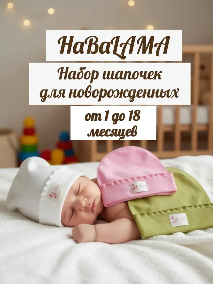 шапка для новорожденных