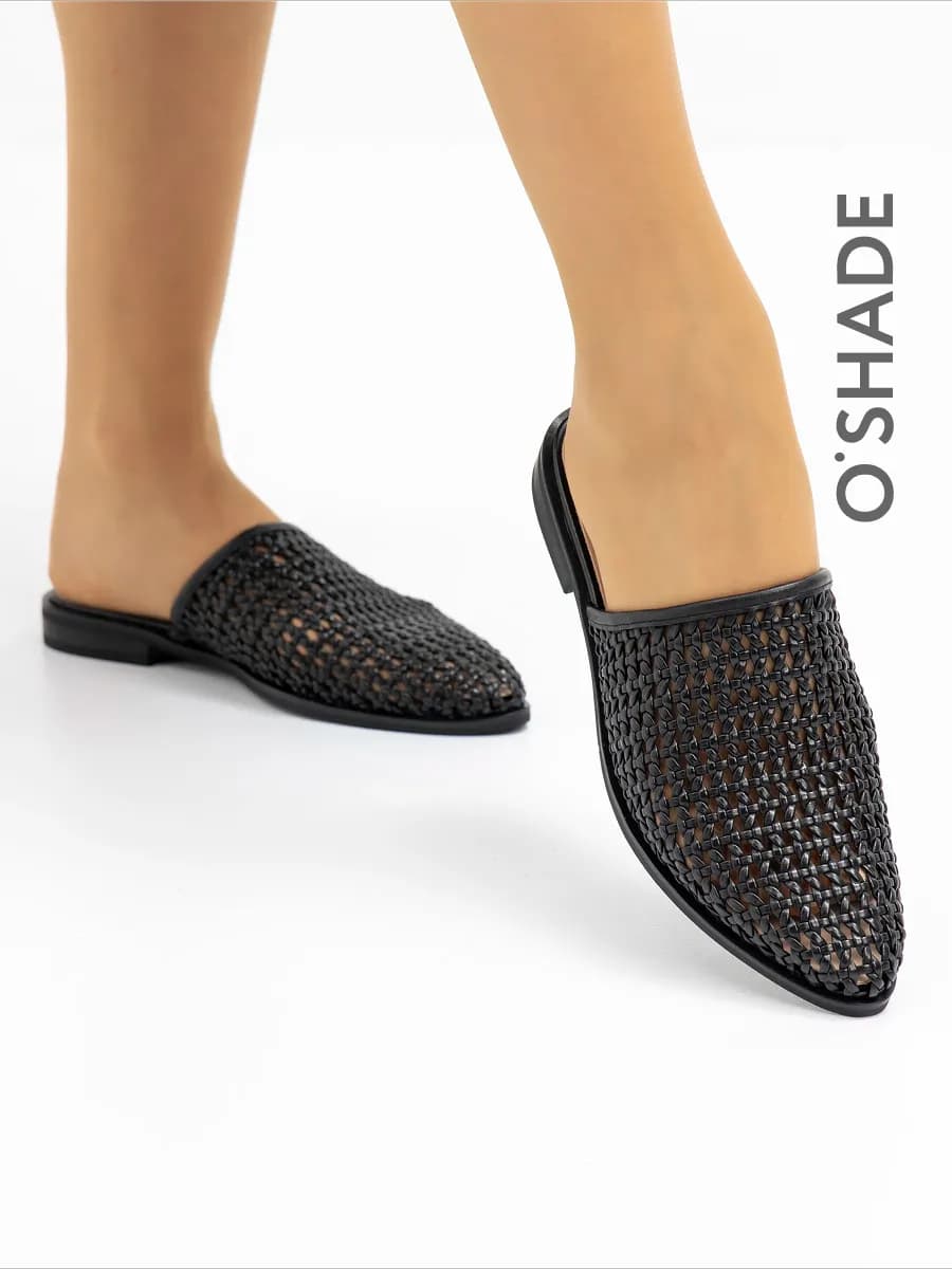 Мюли женские черные