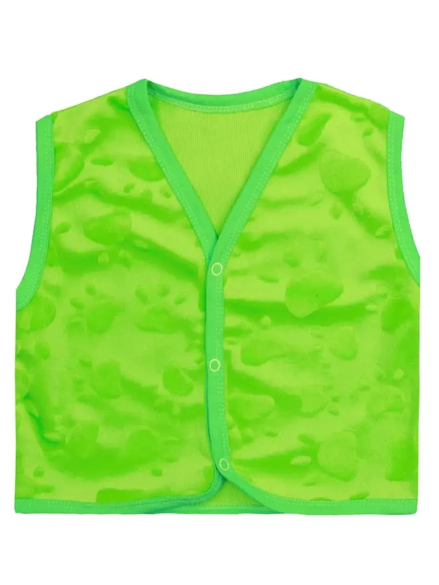 Жилетка трикотажная безрукавка для новорожденных