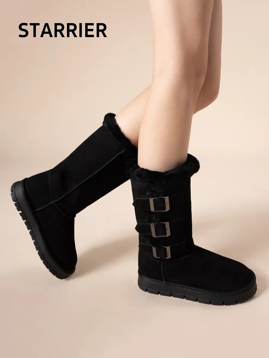 Угги зимние натуральная замша - фото 1