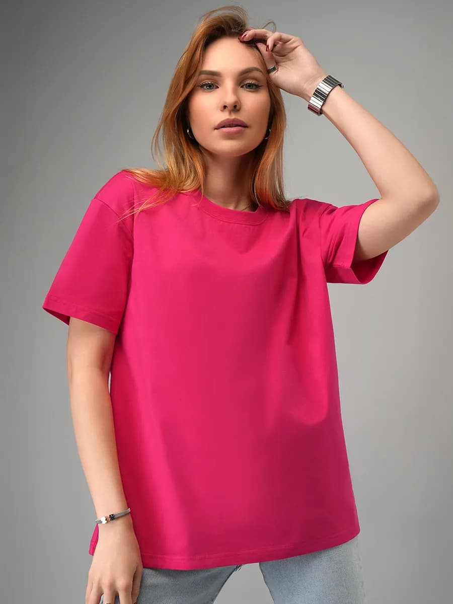 Футболка базовая оверсайз хлопковая