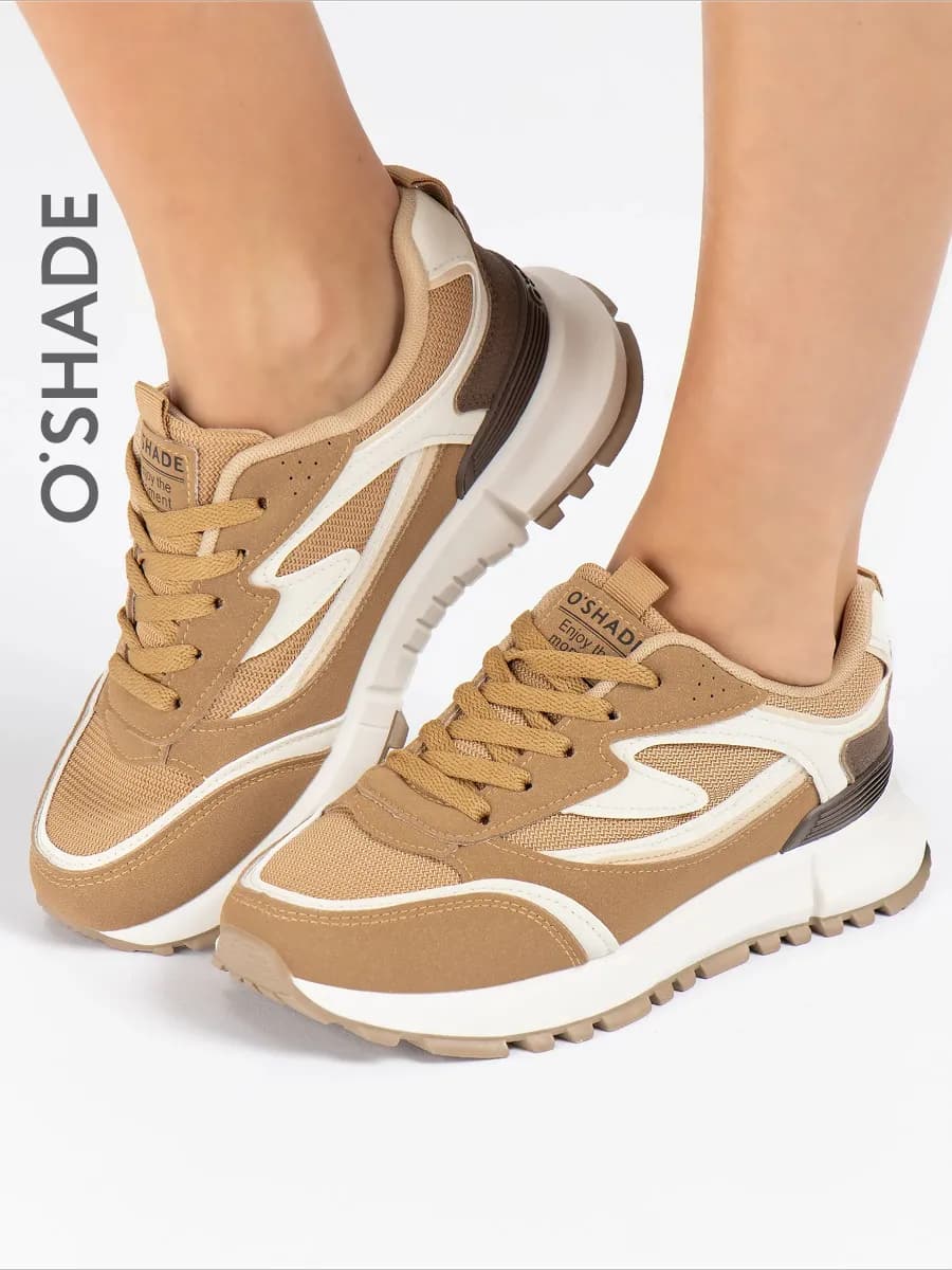 O'SHADE Кроссовки женские бежевые