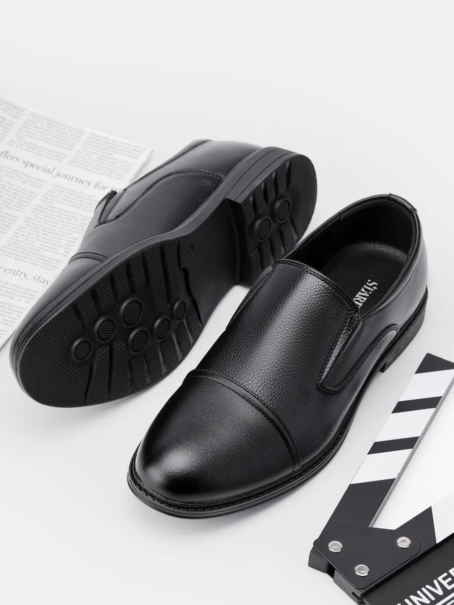 Туфли классические кожаные - фото 1