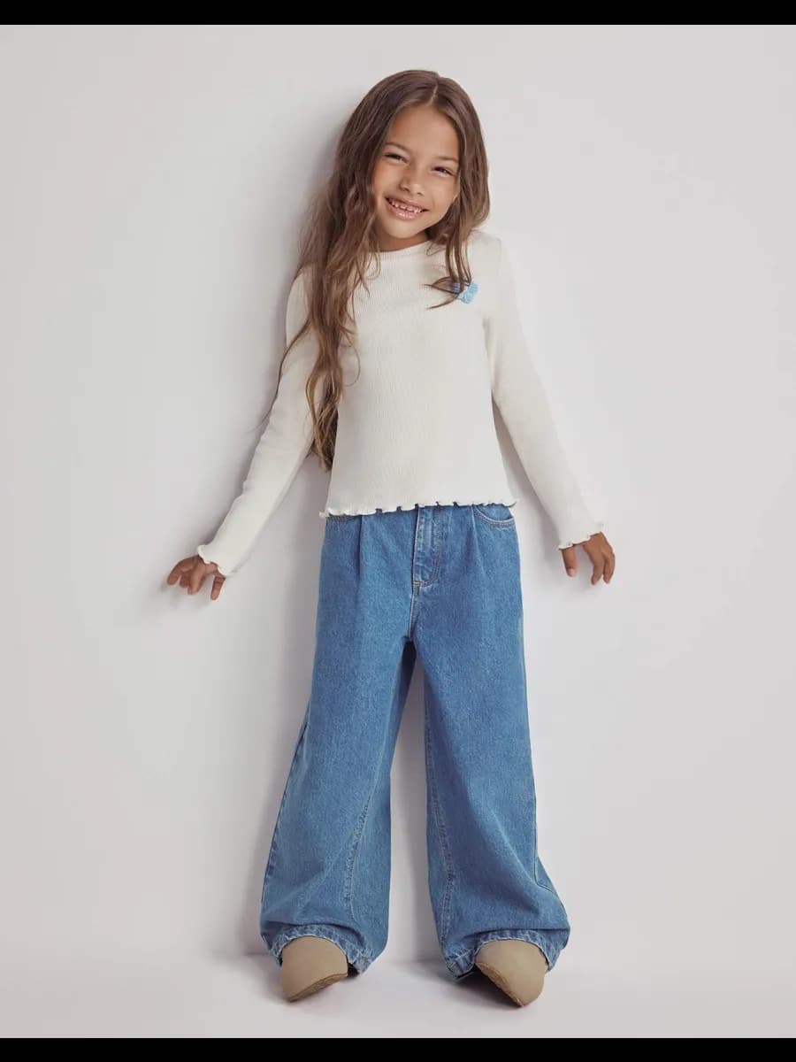 Джинсы Long leg с защипами