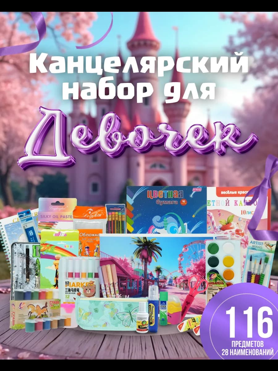 Канцелярия для школы для девочек наклейки пеналы тетради