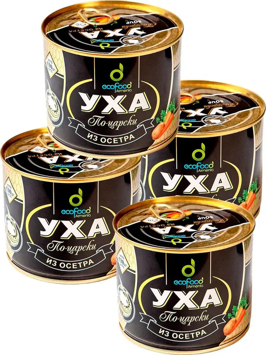 Уха из осетра по-царски 400 г 4 штук