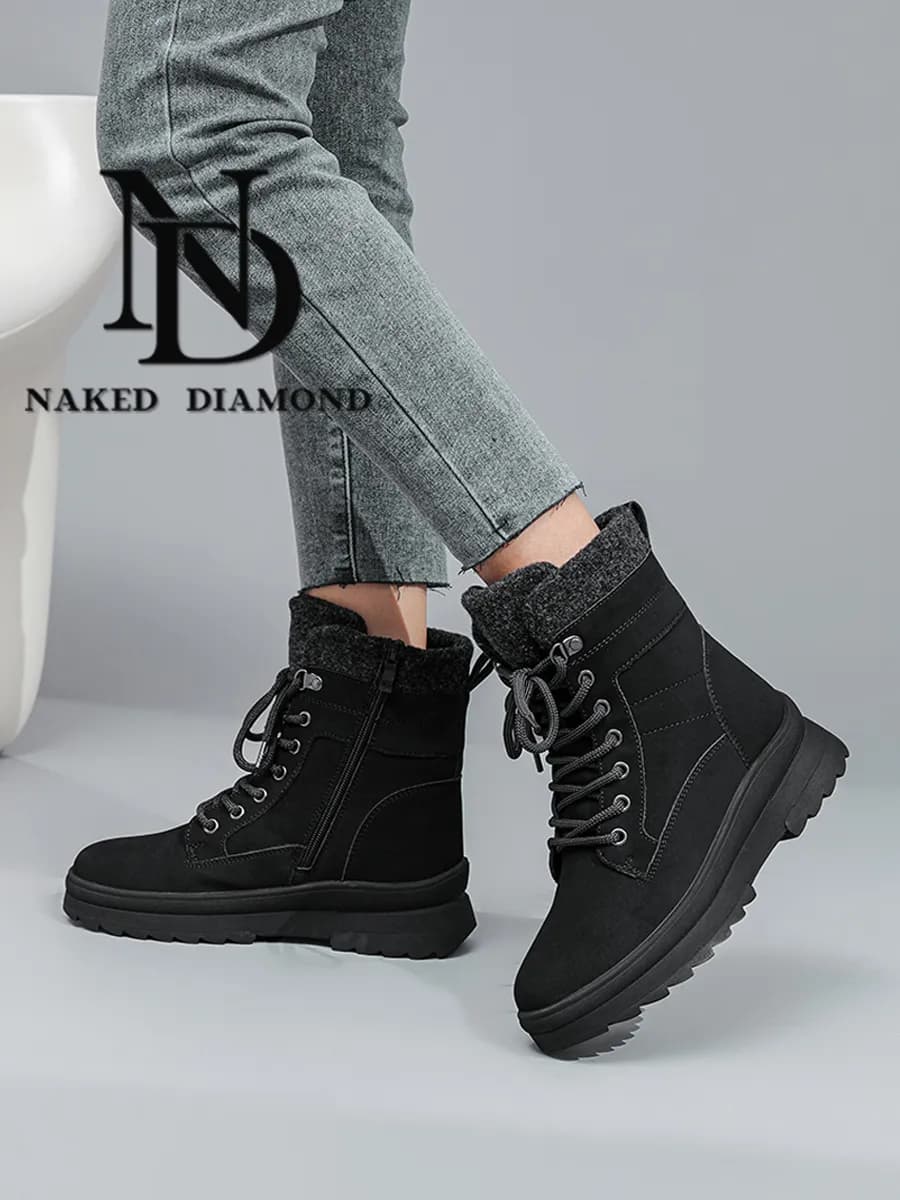 Зимние ботинки натуральная шерсть