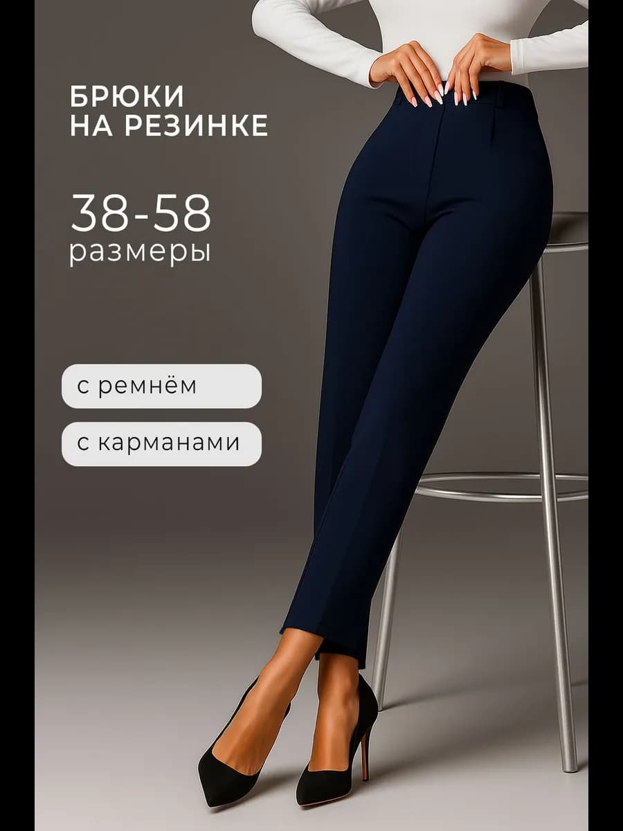 Брюки классические зауженные