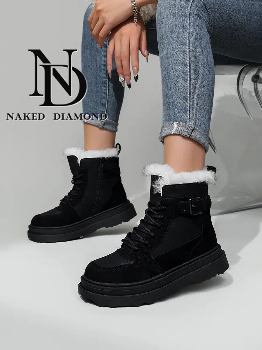 Зимние ботинки натуральная шерсть