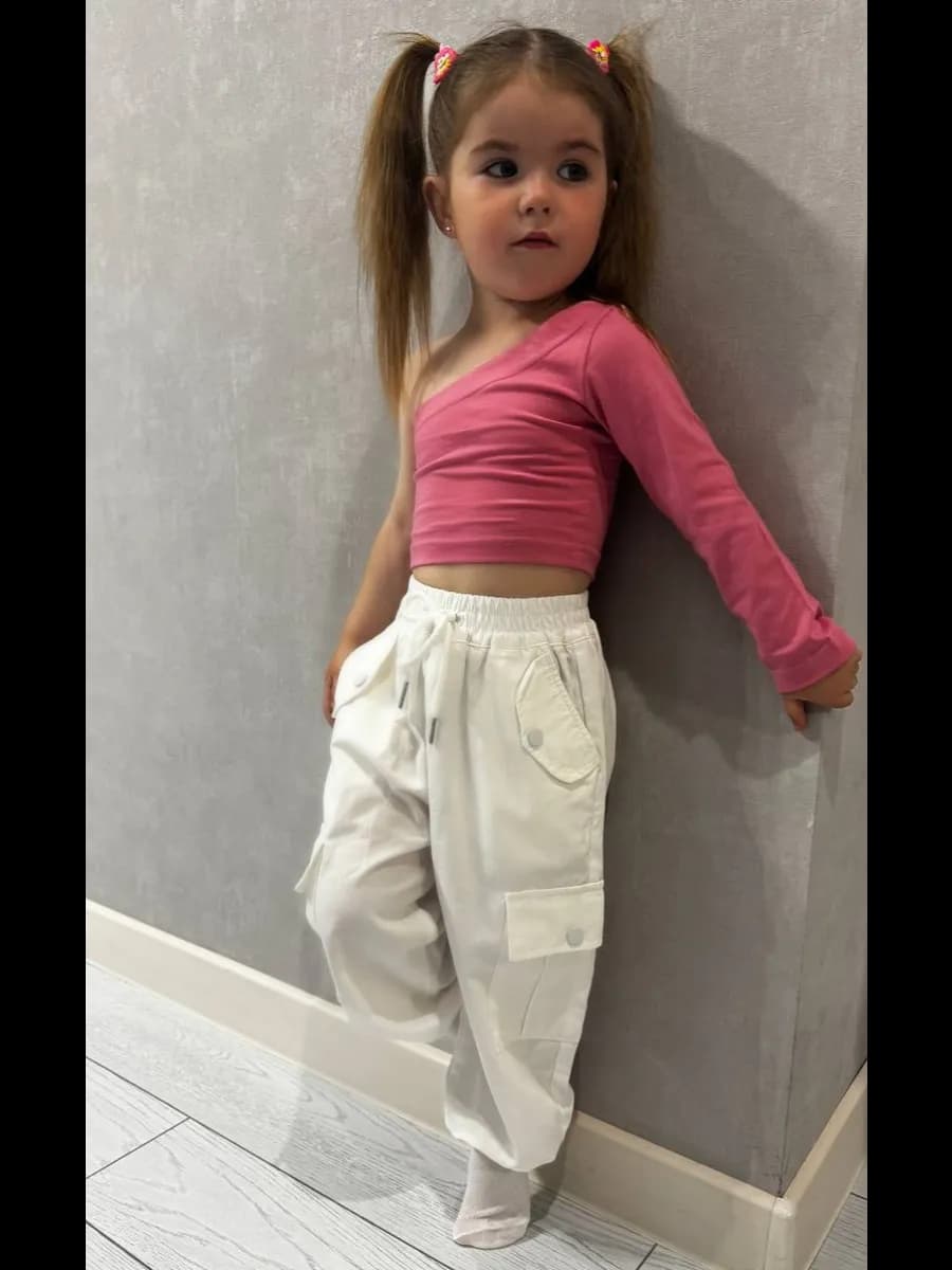 Брюки карго джоггеры для девочки