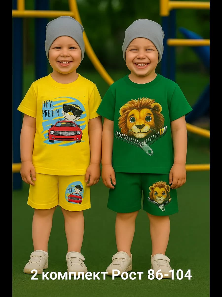 Набор костюмов детских с шортами и футболкой