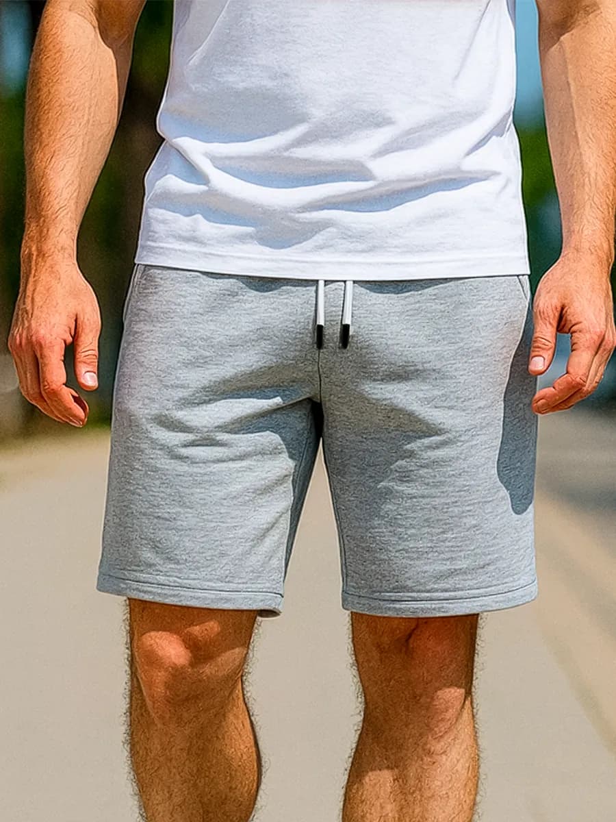 Шорты Мужские спортивные летние домашние меланж