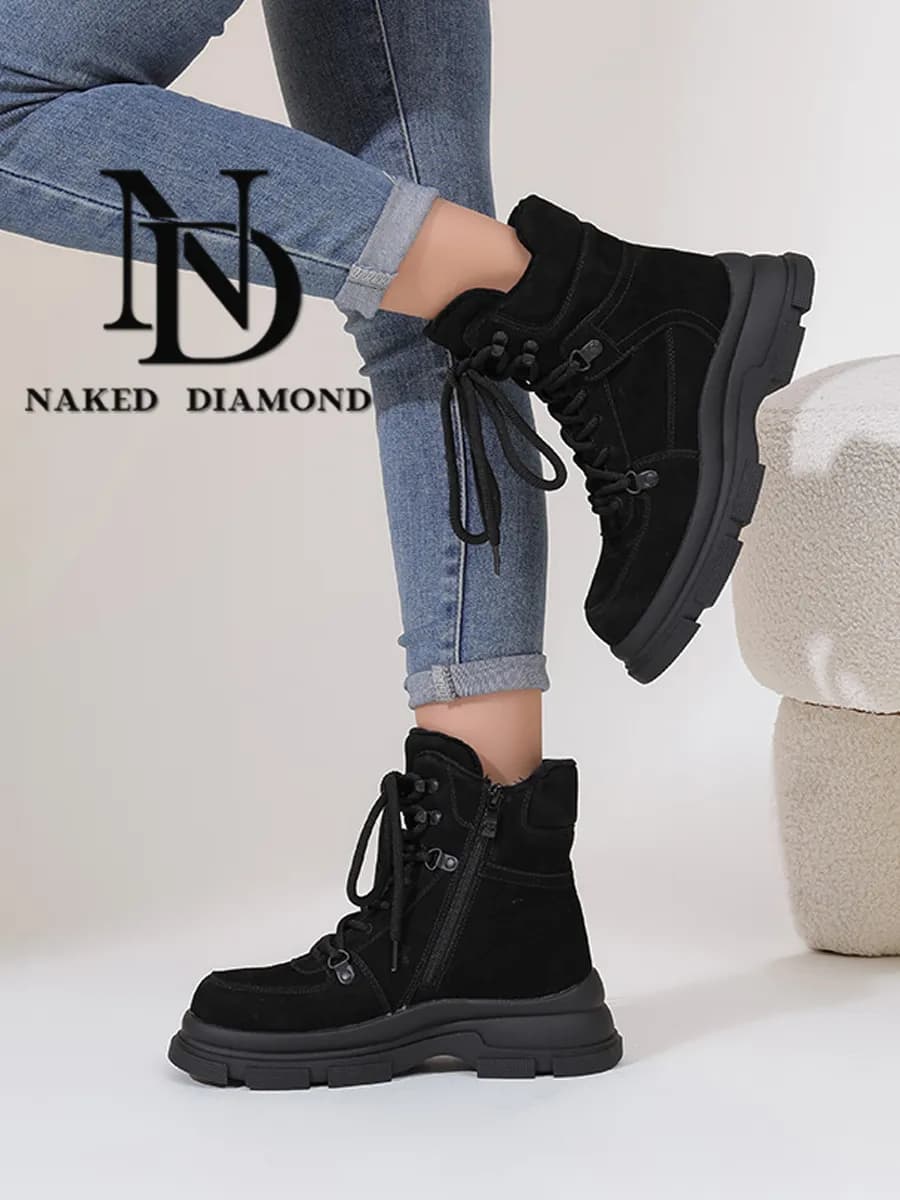 Ботинки зимние натуральная шерсть