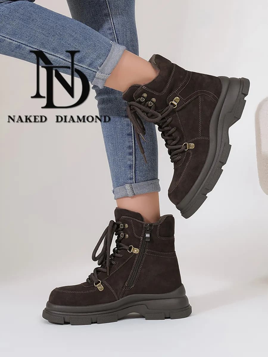 Ботинки зимние натуральная шерсть - фото 1