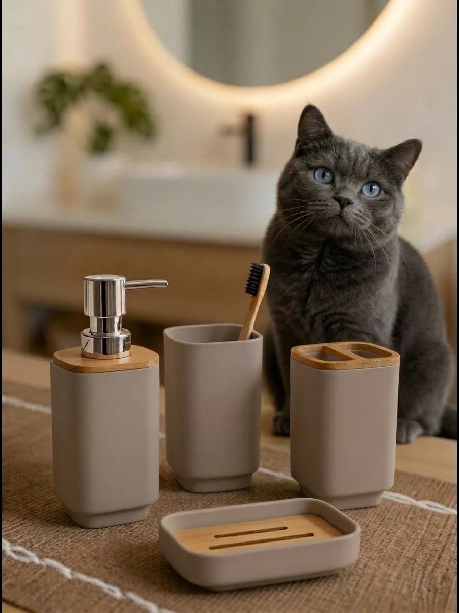 Набор для ванной комнаты 4 пр