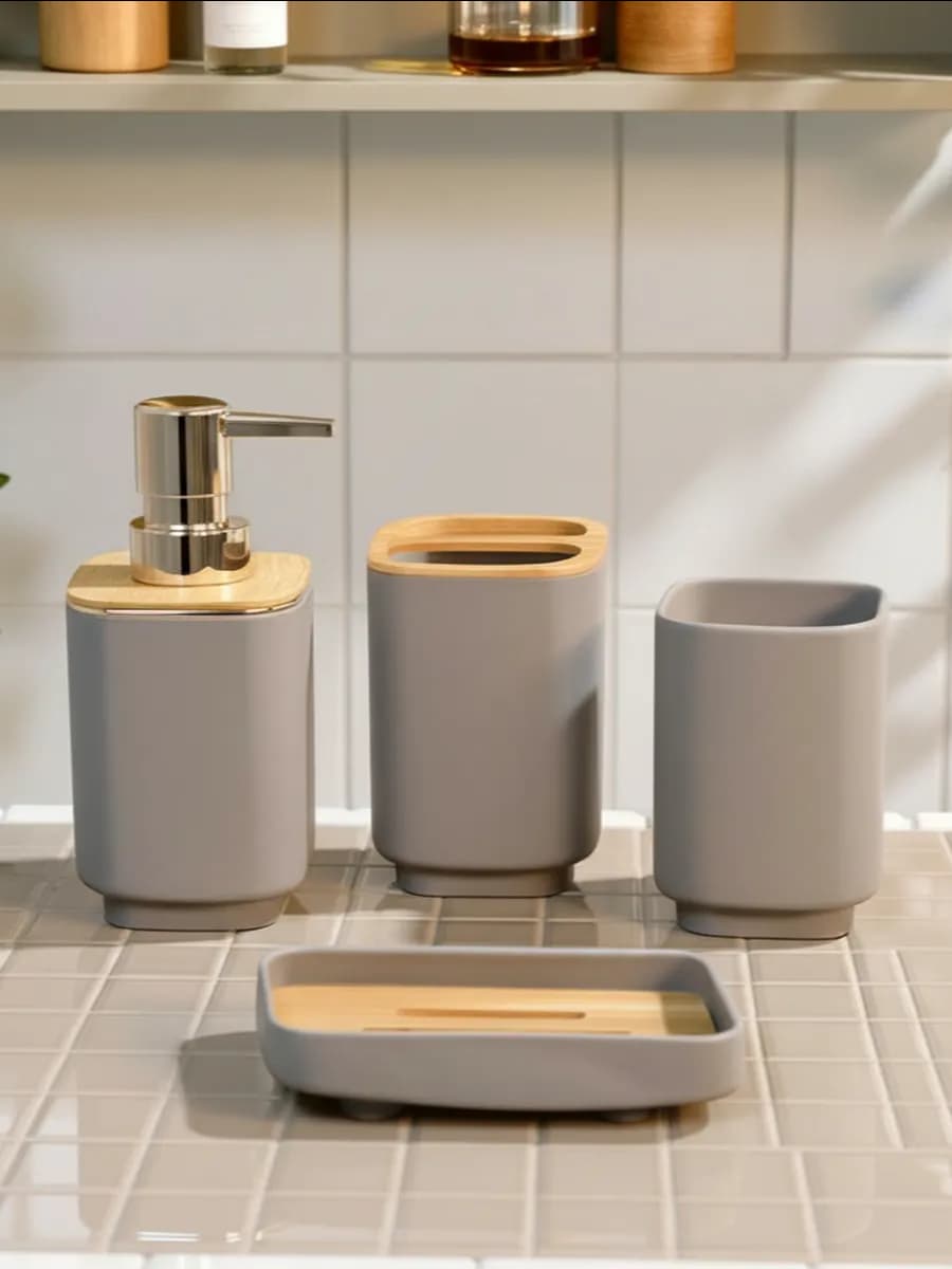 Набор для ванной комнаты 4 пр