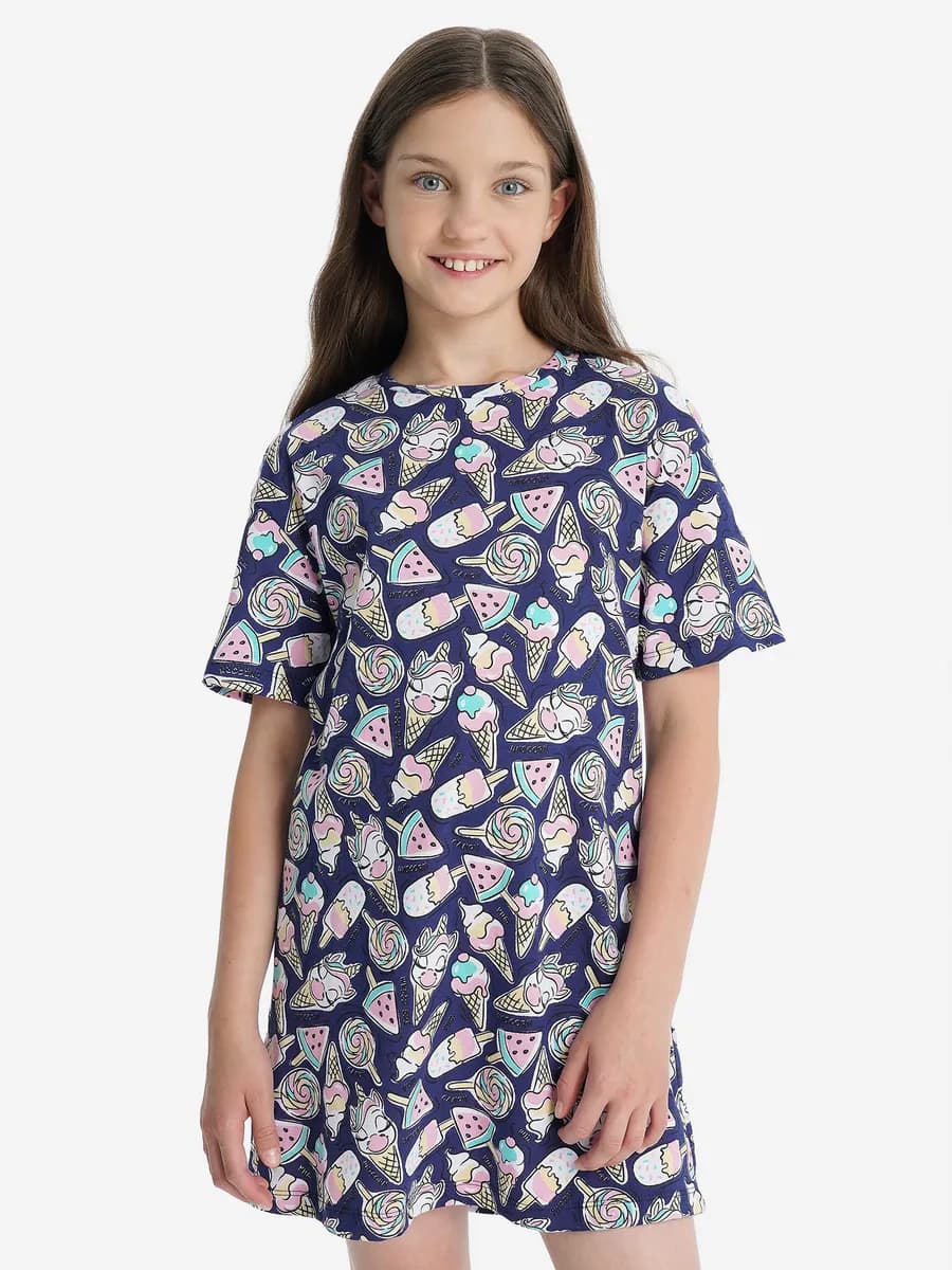 Платье для девочек оверсайз